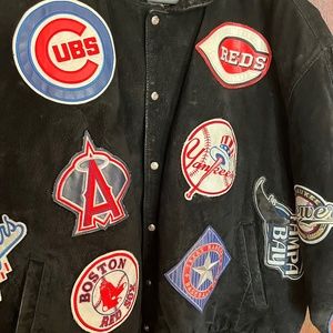 Vintage suede baseball Jacket